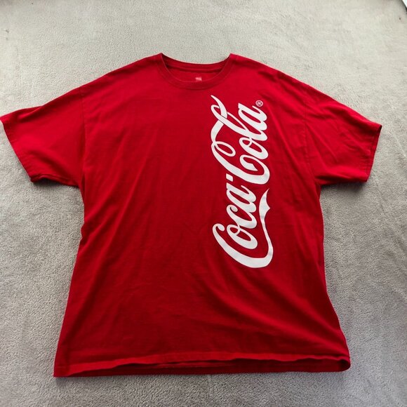 2 Coca-Cola T-Shirts Men's XL Lot Of Two Classic Red Logo Graphic Tee Short Slee - Picture 8 of 15
